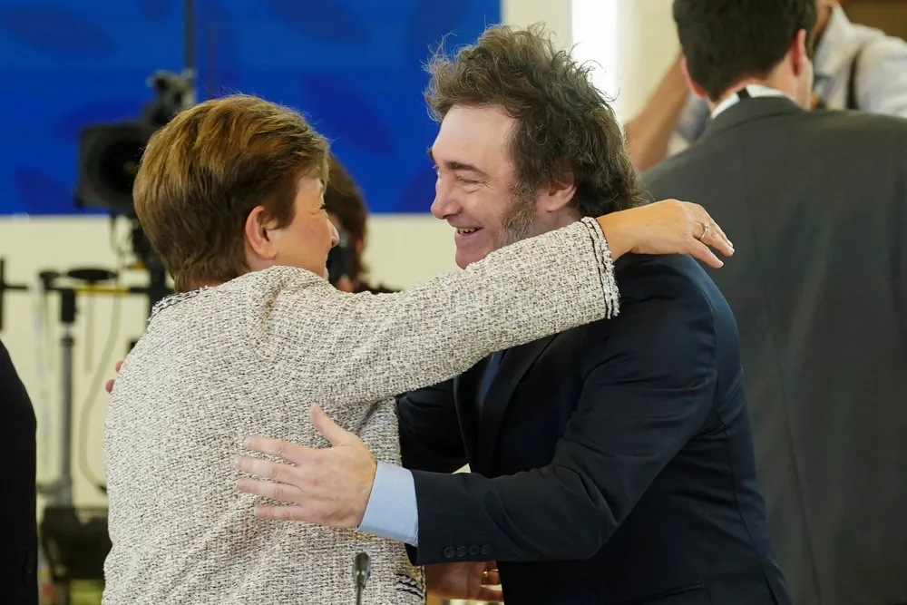 Milei y Kristalina Georgieva by na