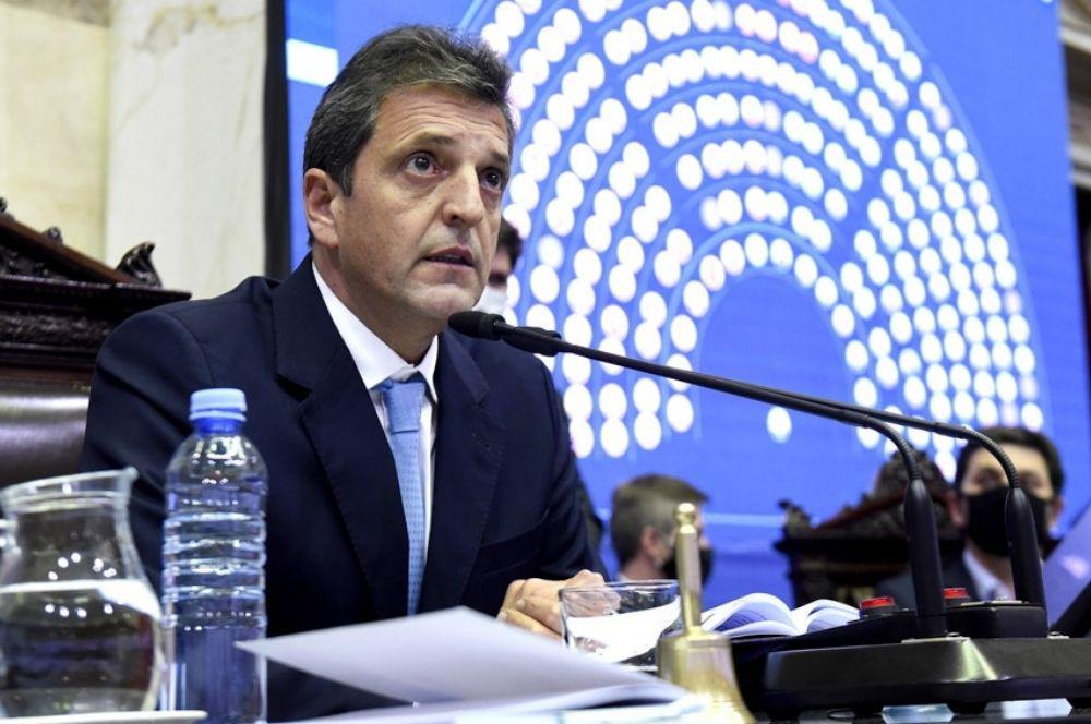 Sergio Massa Cámara de Diputados Télam