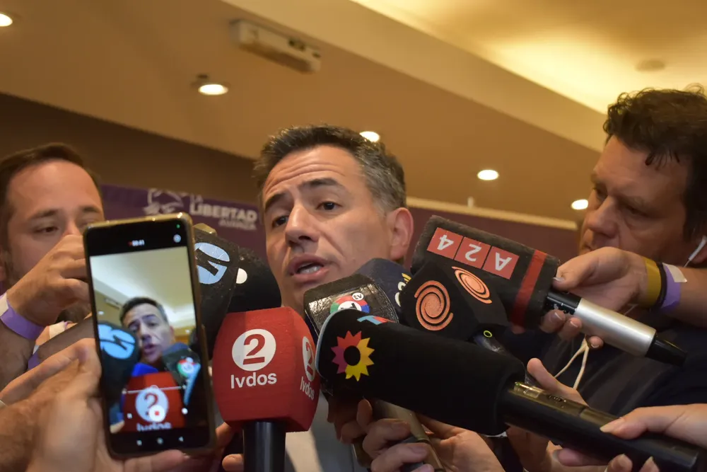 Gabriel Bornoroni en el búnker de LLA (LNM)