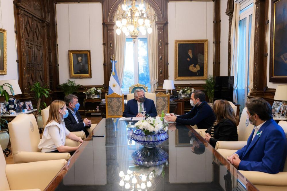 El Presidente recibió a los candidatos cordobeses del Frente de Todos