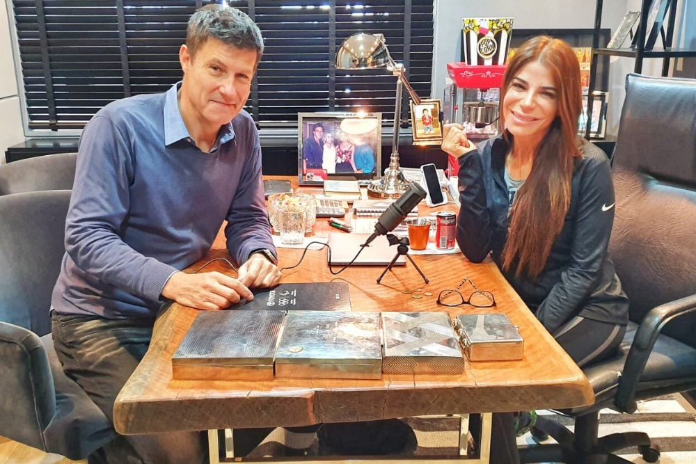 Federico Seeber y Zulemita Menem en FM Milenium