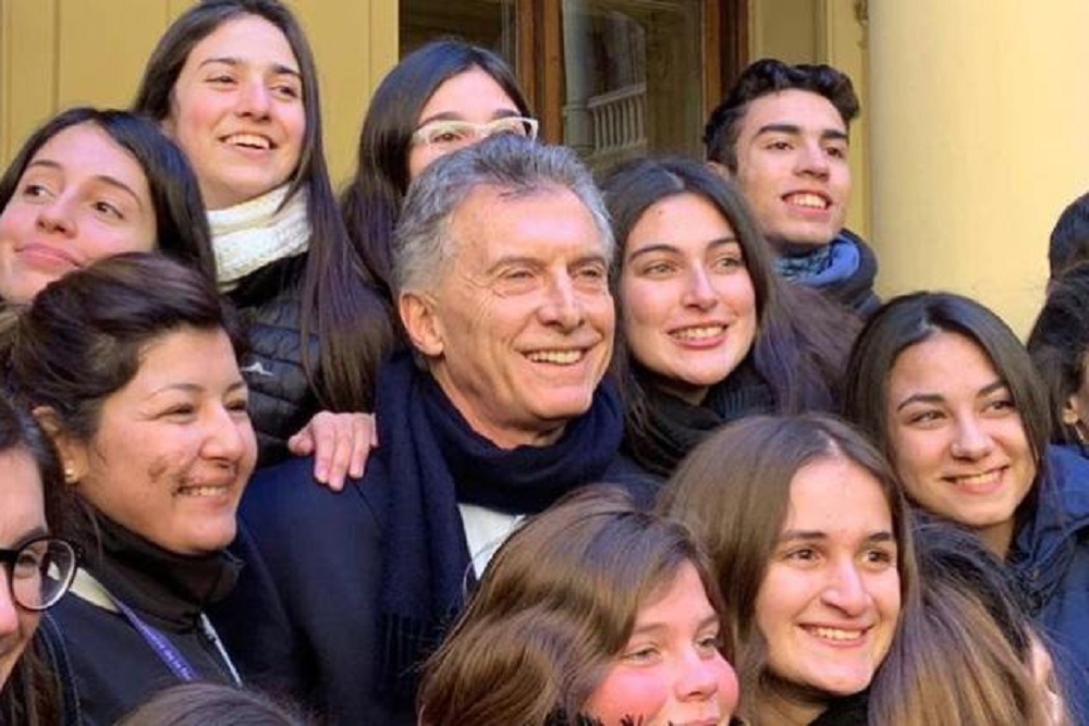 Macri estudiantes Casa Rosada by Presidencia