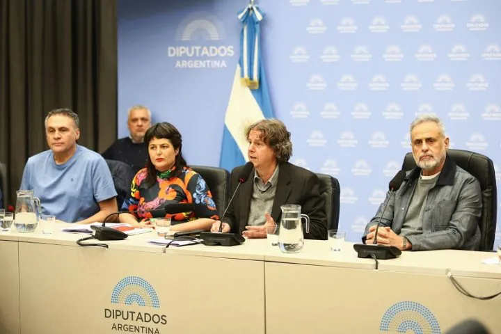 Mauro Federico y Jorge Rial en Diputados (gentileza)