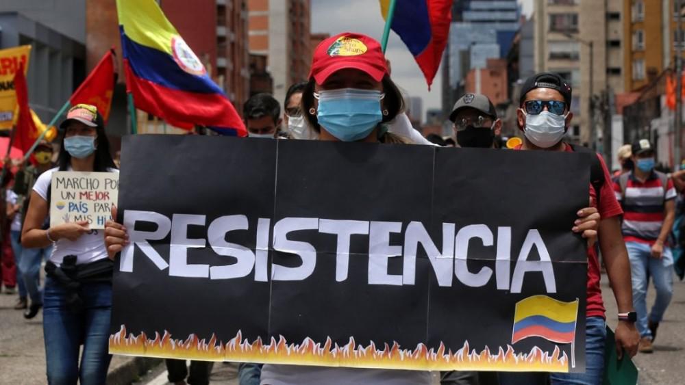 Marchas en Colombia by Twitter