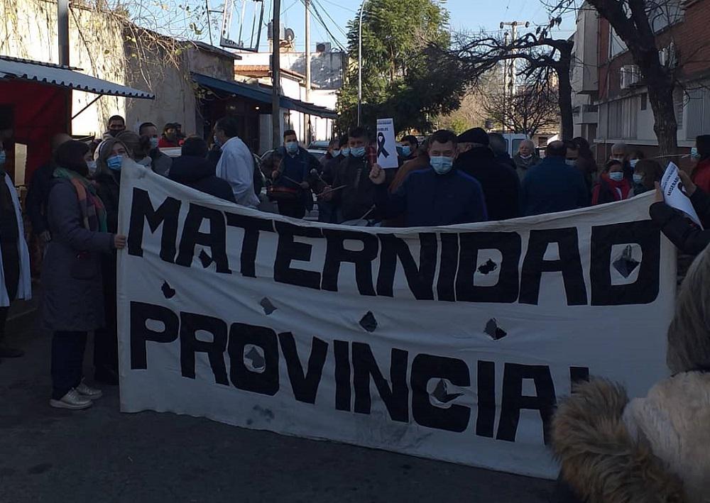 protesta en maternidad provincial