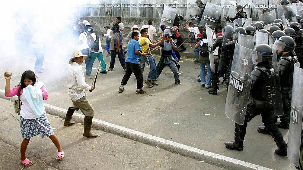 Protesta colombia AFP