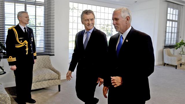 MIke Pence y Macri