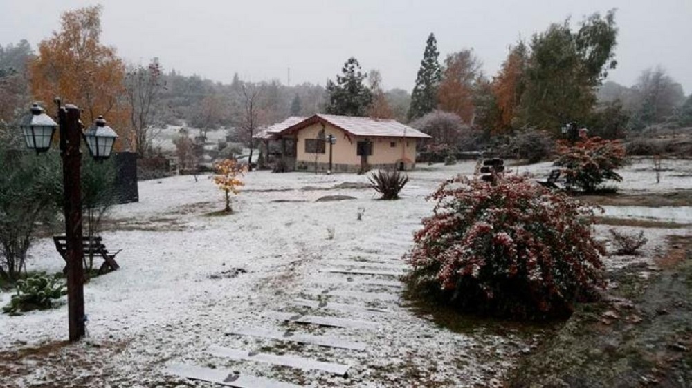 Nieve en la cumbrecita