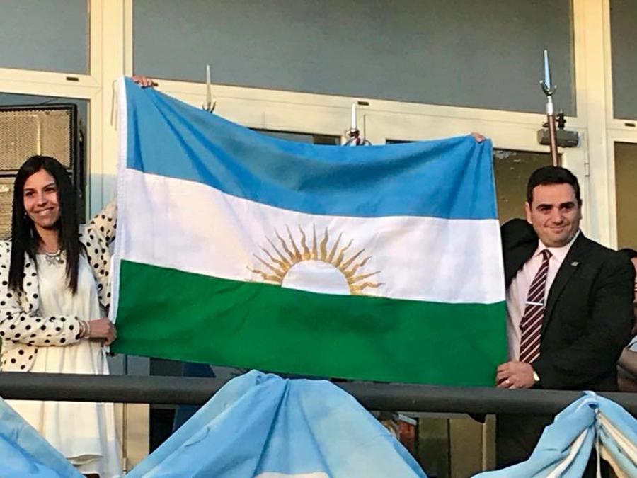 presentación de la bandera de Salsipuedes