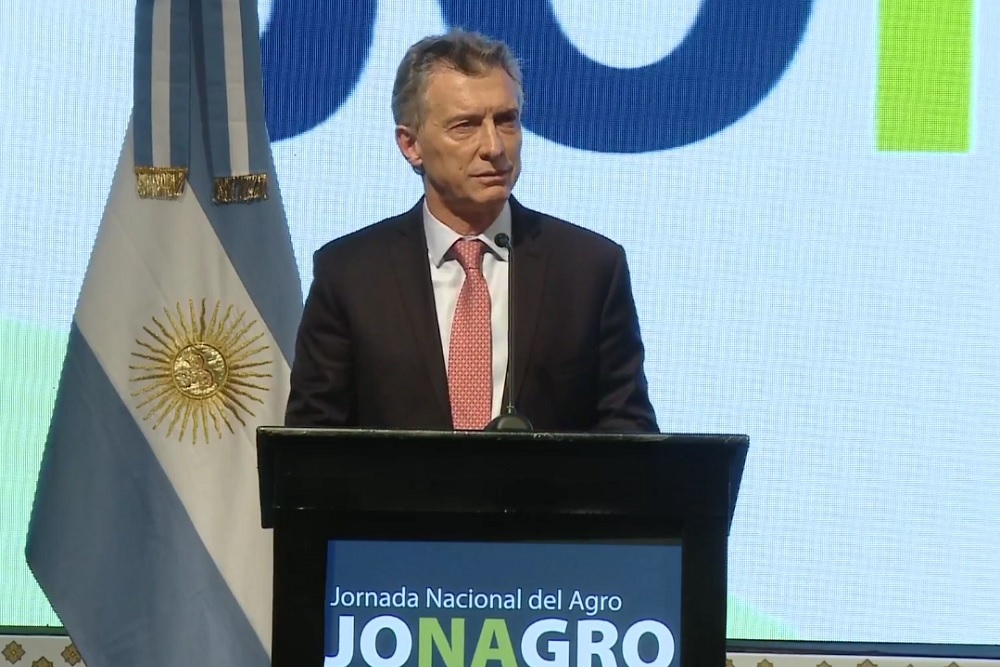 Macri jornada nacional del agro by captura youtube