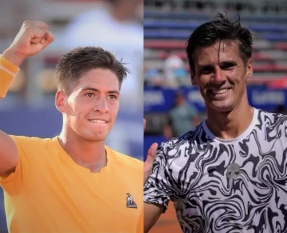 Sebastián Báez y Federico Coria en el Córdoba Open (Twitter)