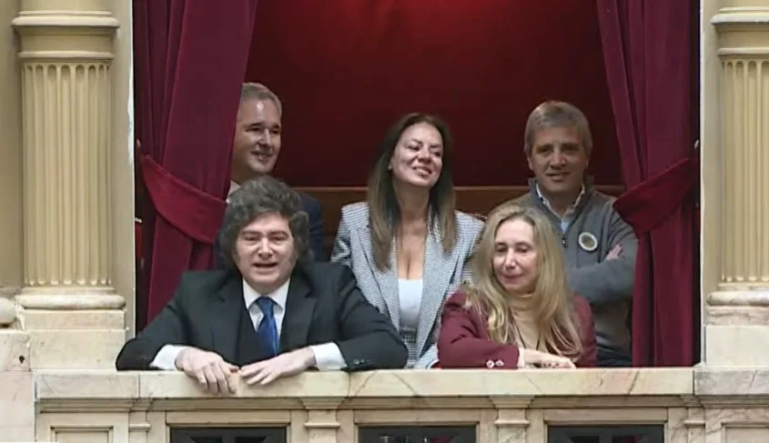 Milei en el congreso captura de video