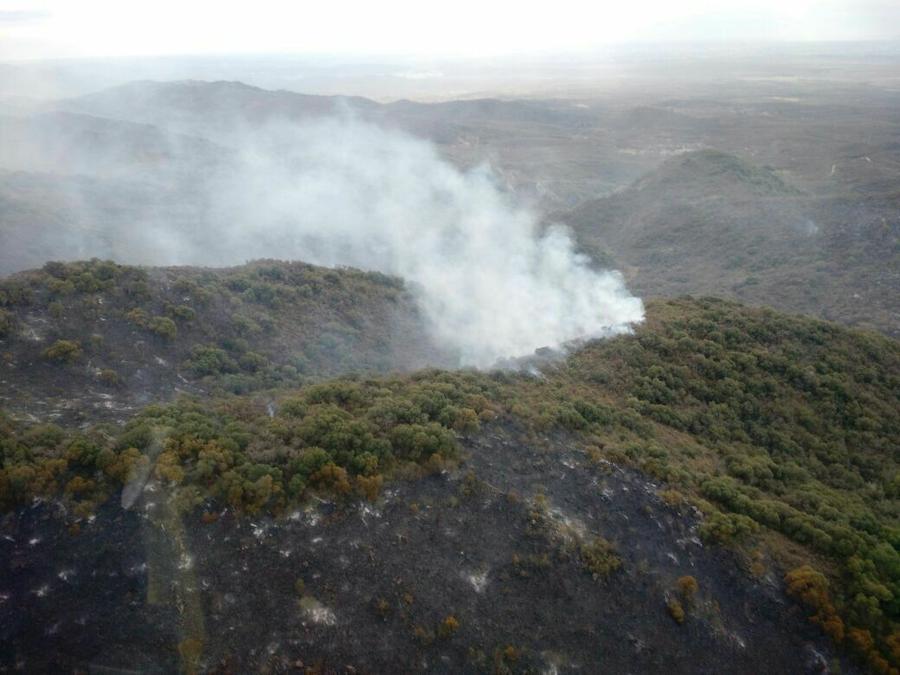 Incendio Cerro Mogotas controlado