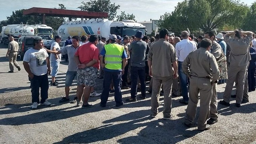oil combustibles trabajadores
