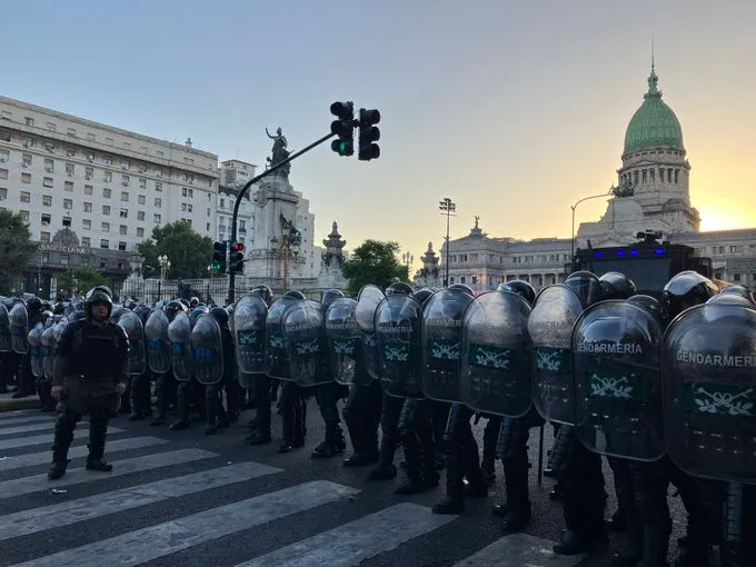 Operativo represivo Ley Bases Congreso (CELS)