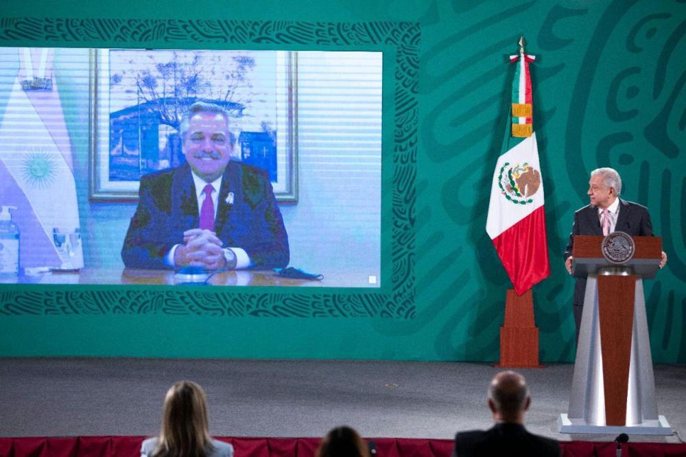 videoconferencia Alberto López Obrador by Presidencia