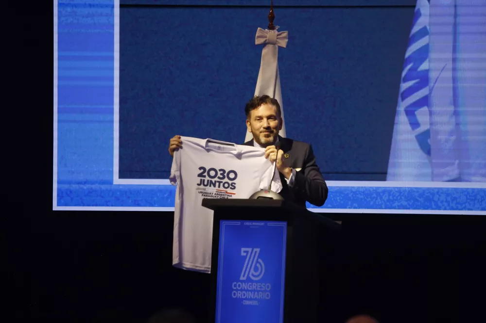 Alejandro Domínguez, presidente de Conmebol (Twitter Conmebol)