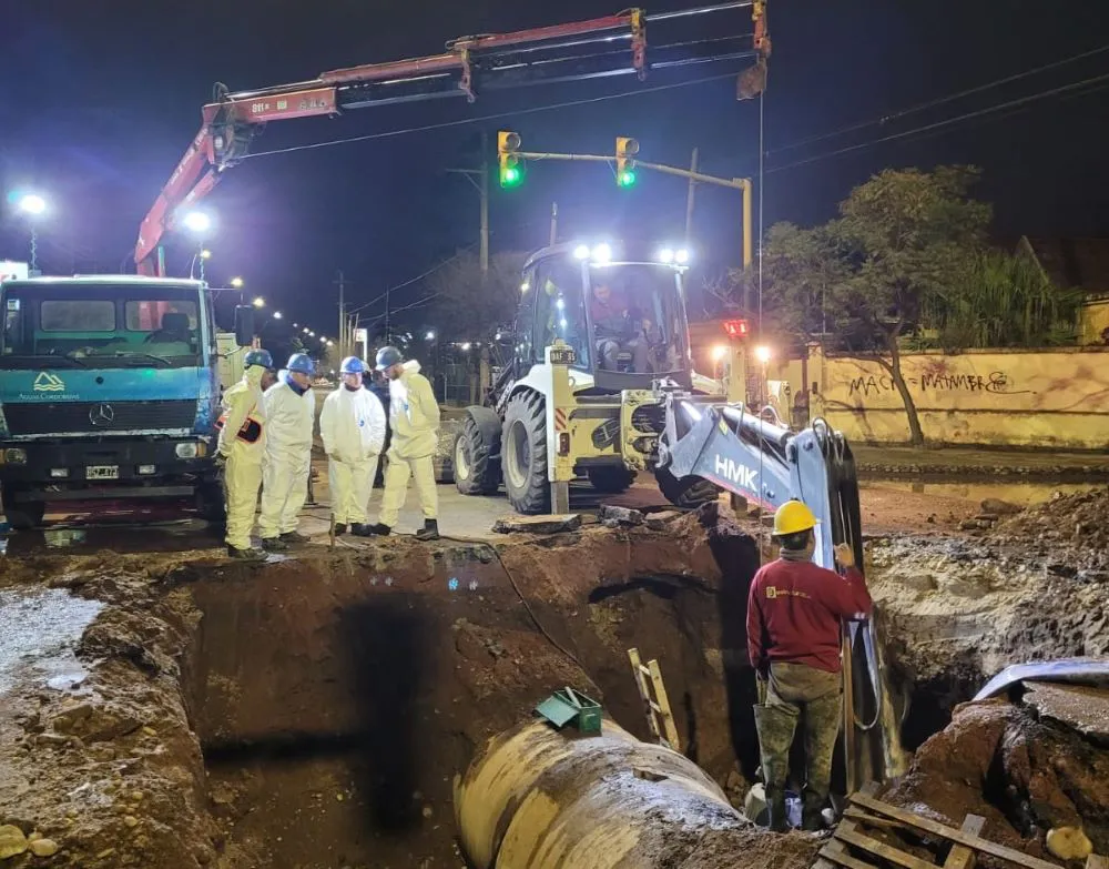 Aguas Cordobesas caño roto
