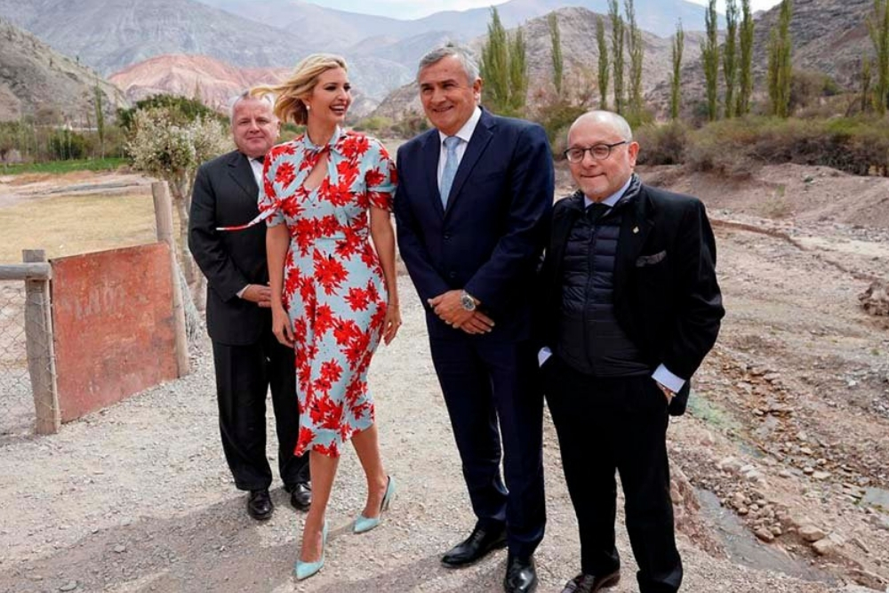 Ivanka Trump Gerarlo Morales y Jorge Faurie