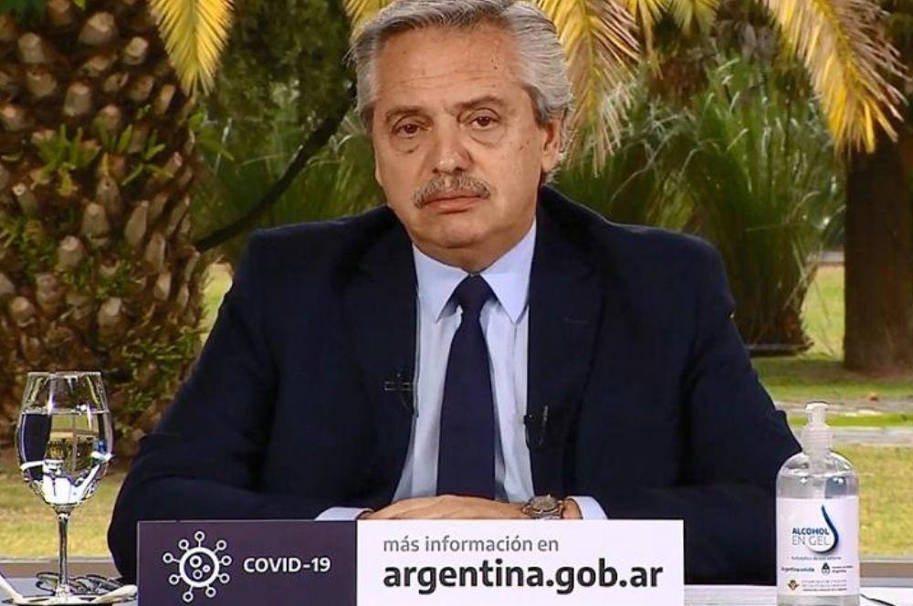 Alberto Fernández Videoconferencia Télam