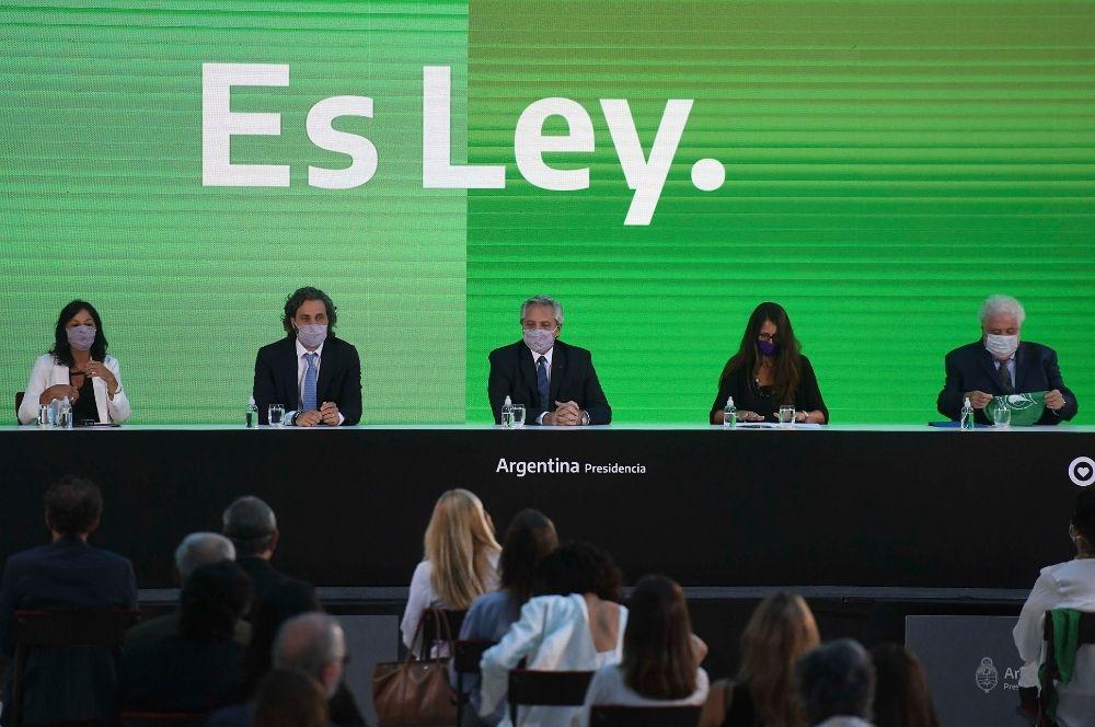 Promulgación aborto legal Telam