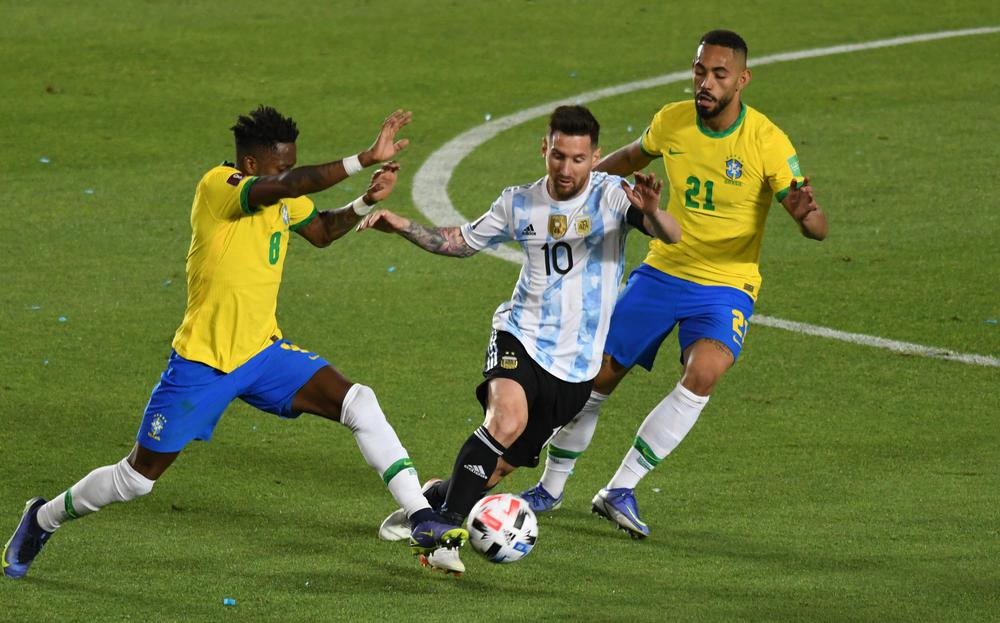 Argentina vs Brasil Messi @Selección
