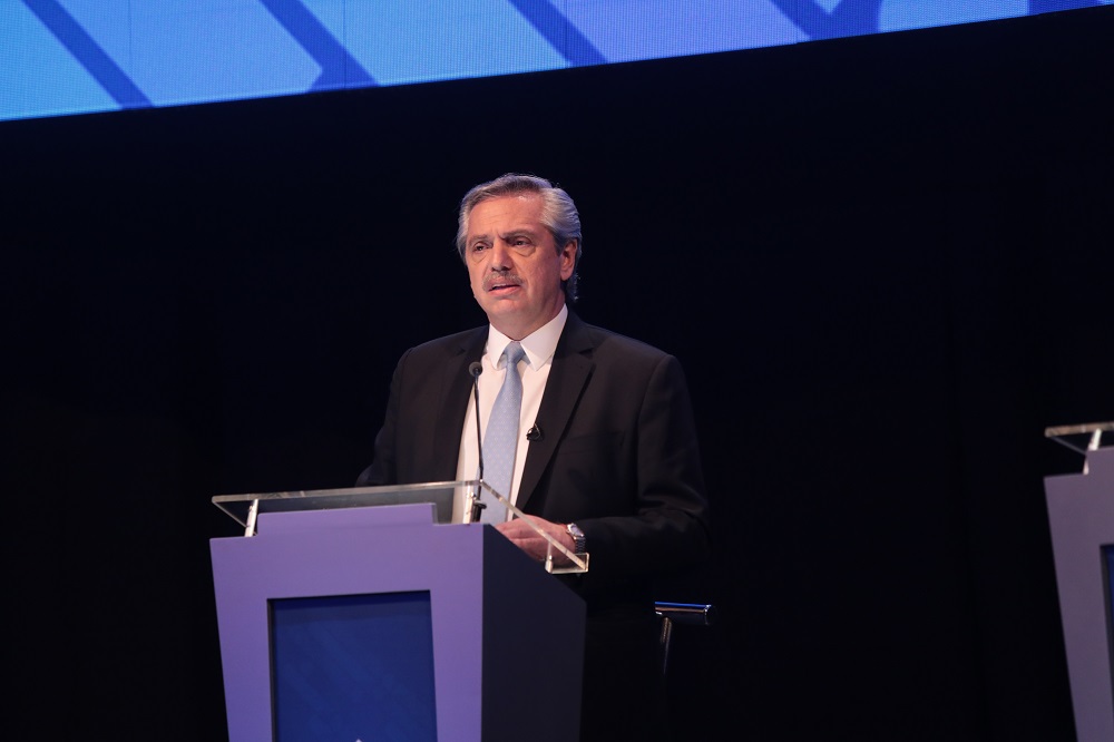 Alberto Fernández prensa Debate Ar