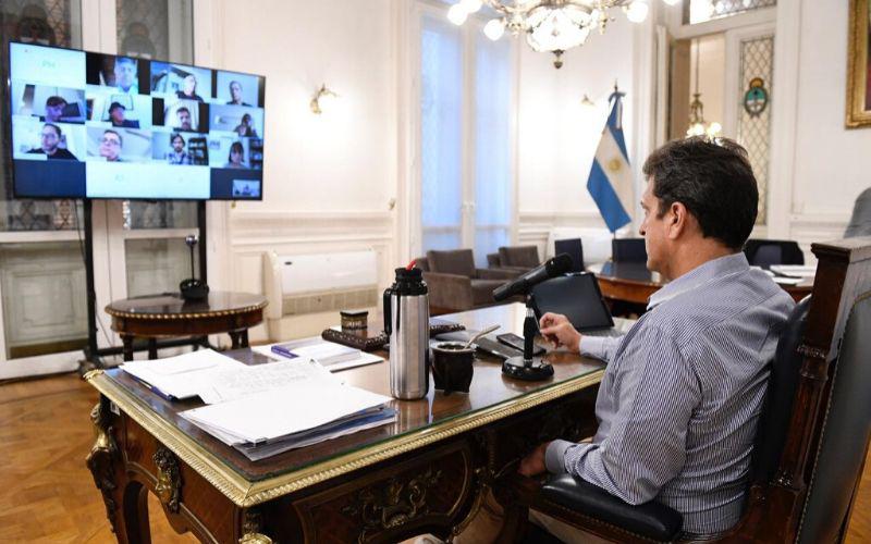 Prensa Massa videoconferencia