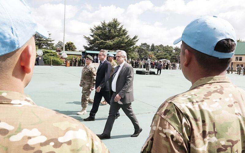 Alberto Fernández militares Campo de Mayo Télam