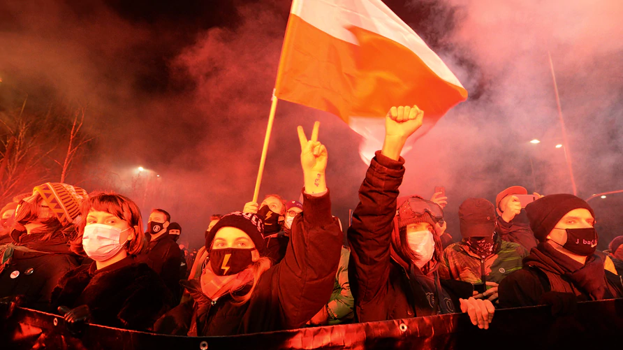 POlonia protesta contra prohibición del aborto by gentileza