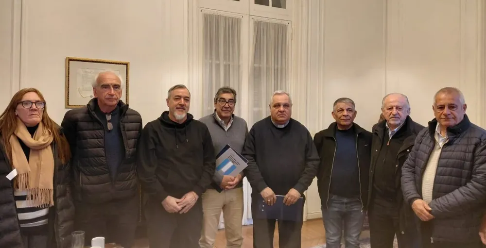 Las centrales obreras se reunieron con la Conferencia Episcopal (gentileza)