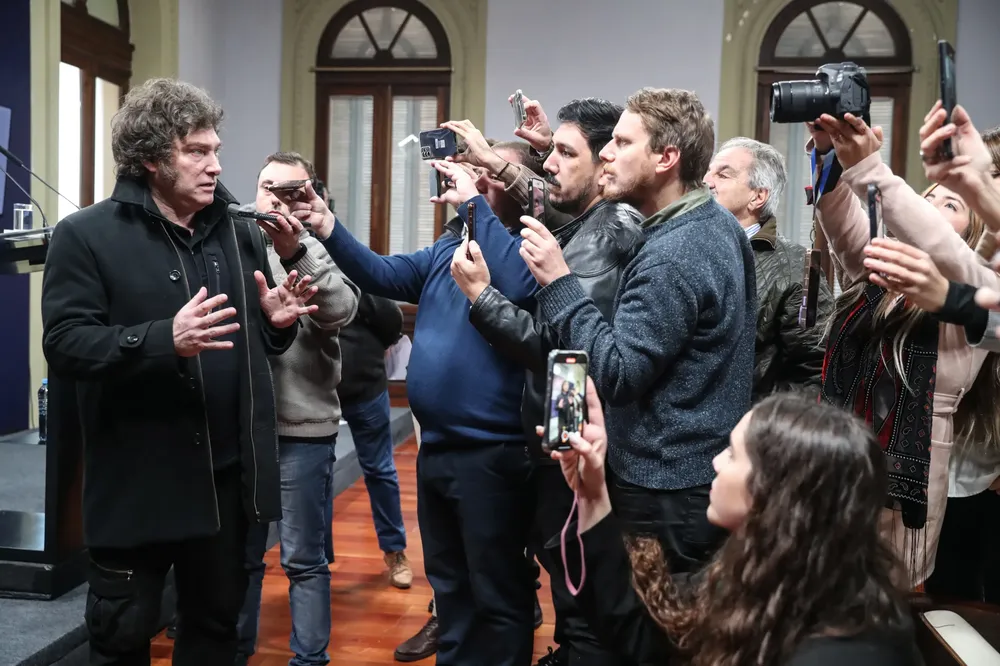 periodistas en Casa Rosada by gentileza
