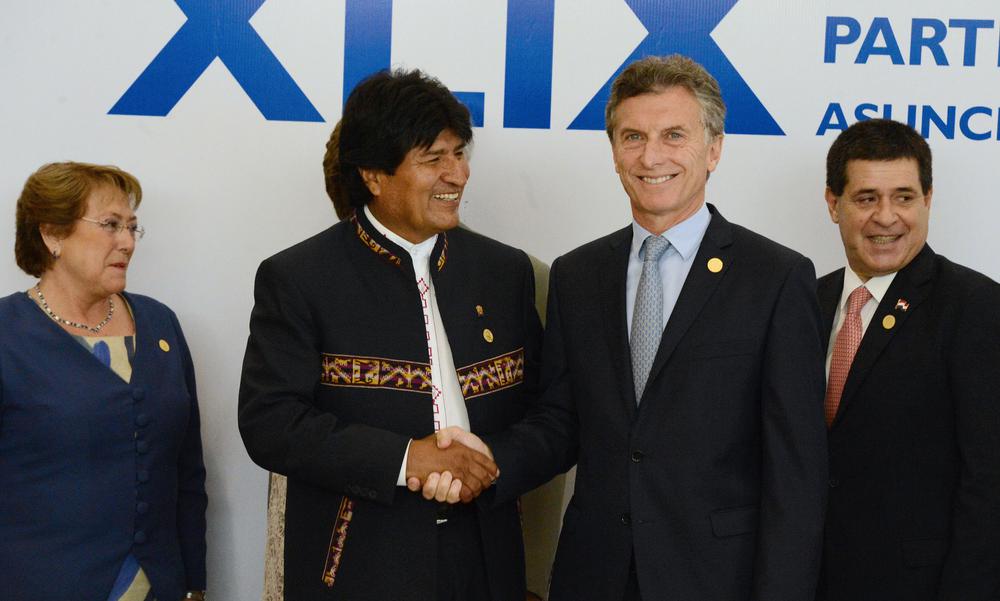 Macri y Evo Morales by NA