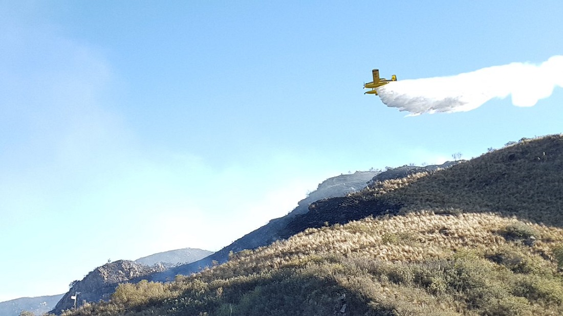 incendio en La Falda