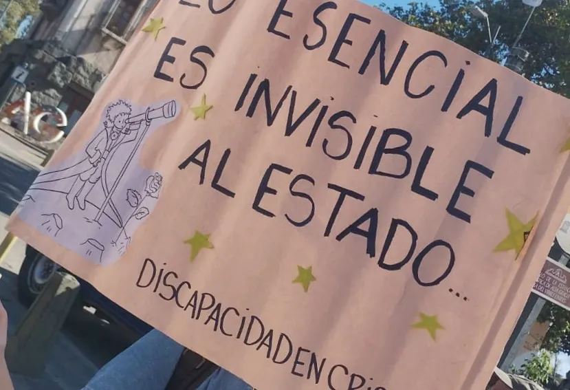 Movilización Discapacidad en Emergencia en Alta Gracia (gentileza) 3