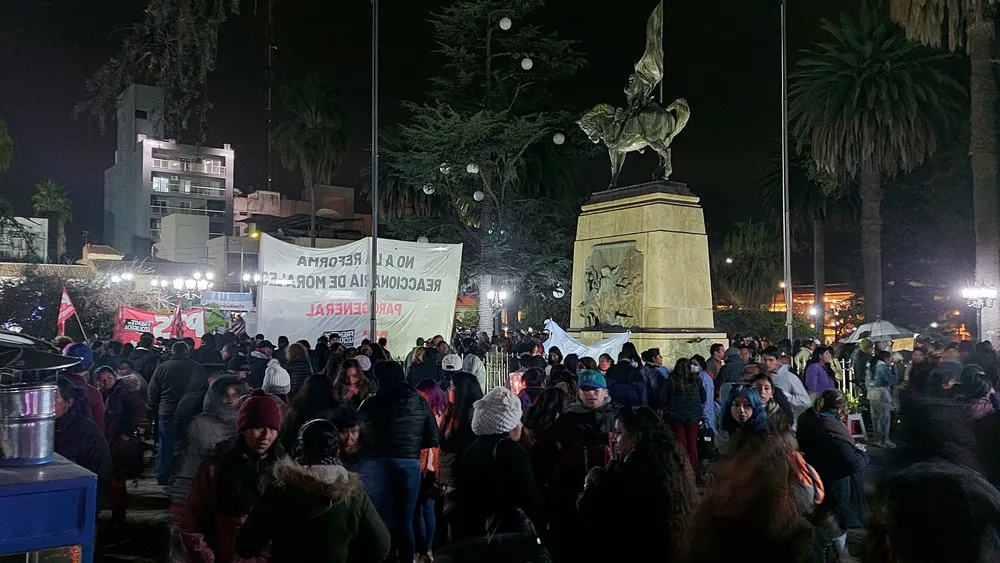 Marcha de antorchas Jujuy (Twitter Alejandro Vilca)