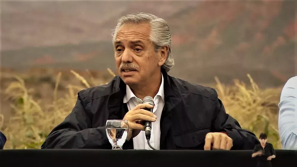 Alberto Fernández en Salta (captura)