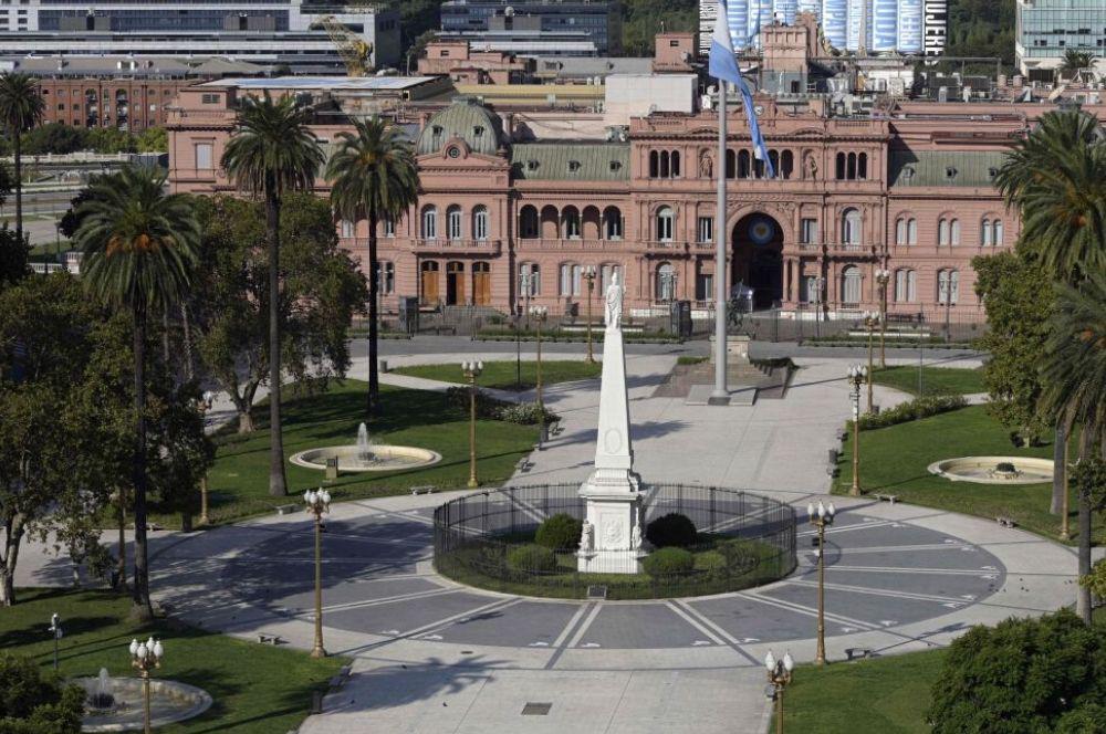 Plaza de Mayo vacía