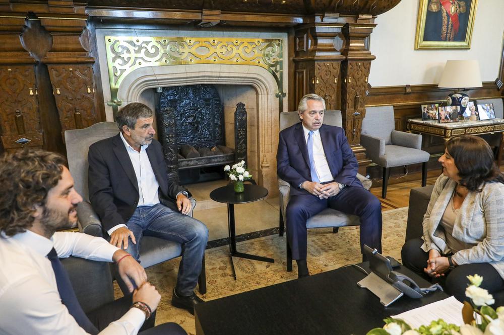Roberto Salvarezza y Alberto Fernández by NA