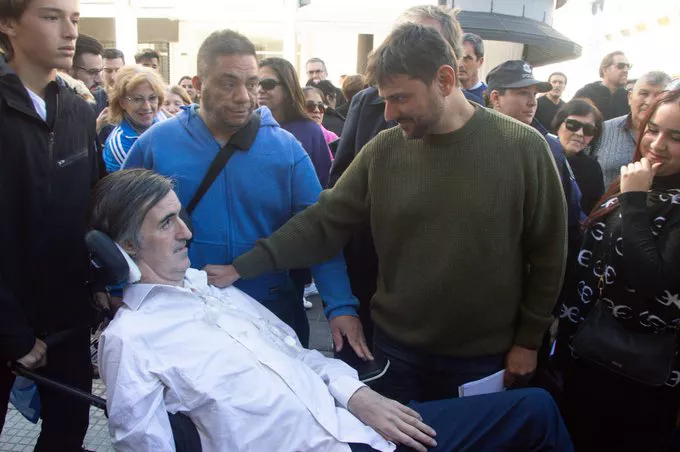 Juan Grabois con Esteban Bullrich