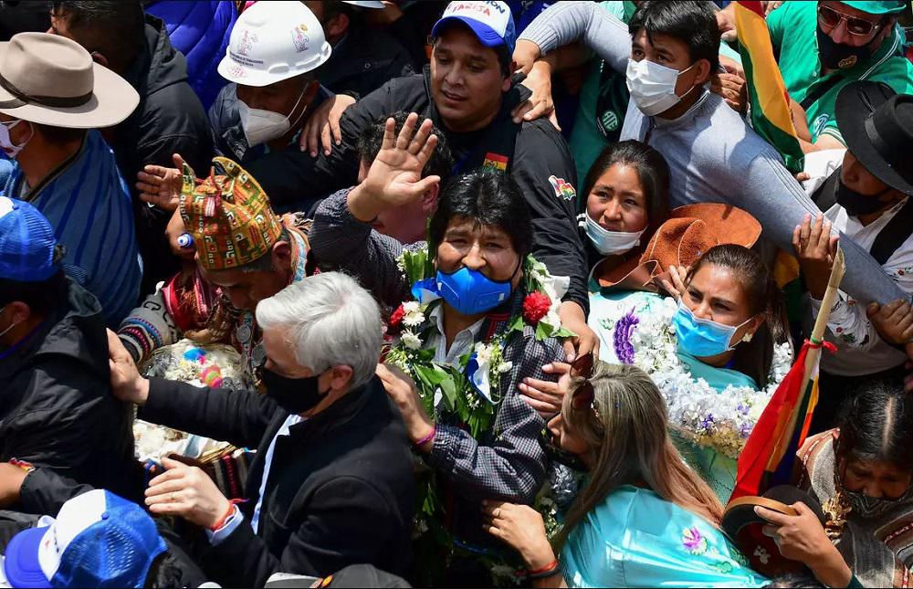 Evo regreso Bolivia by AFP
