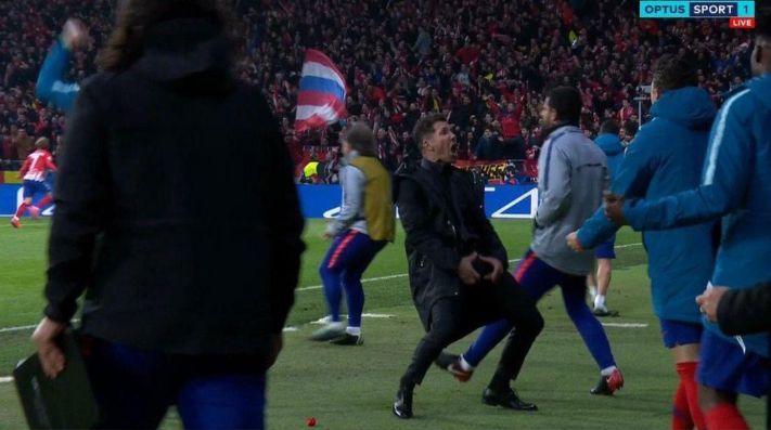 Cholo Simeone gesto