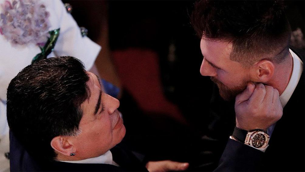 Maradona Messi Télam