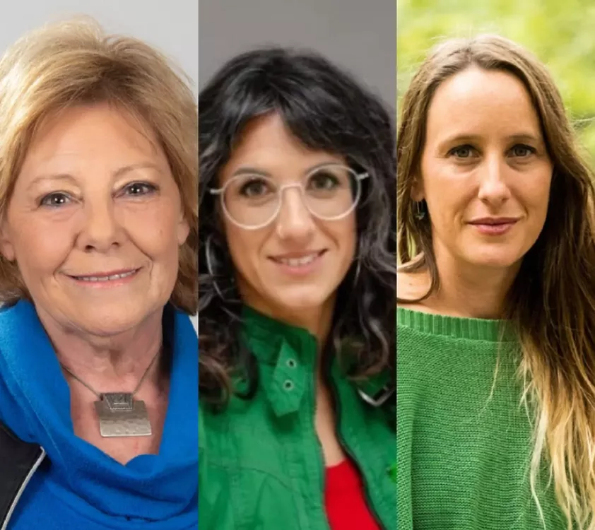Liliana Olivero, Laura Vilches y Luciana Echevarría