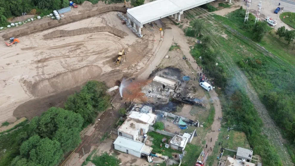 Explosión de caño de gas en Villa María (Gobierno de Córdoba)