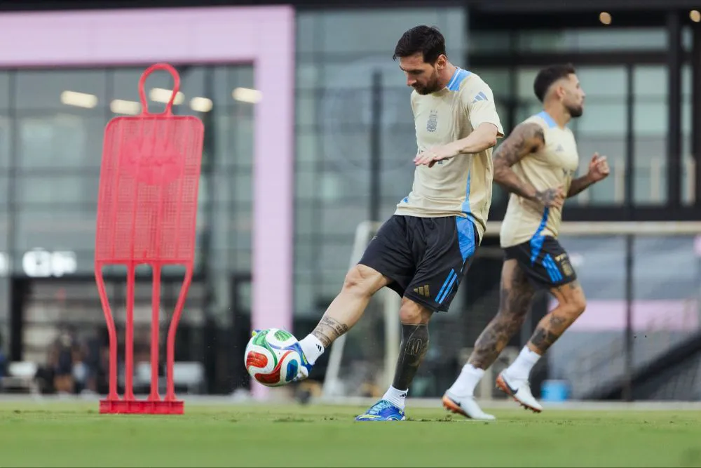 Messi wntrenamiento en Miami @argentina