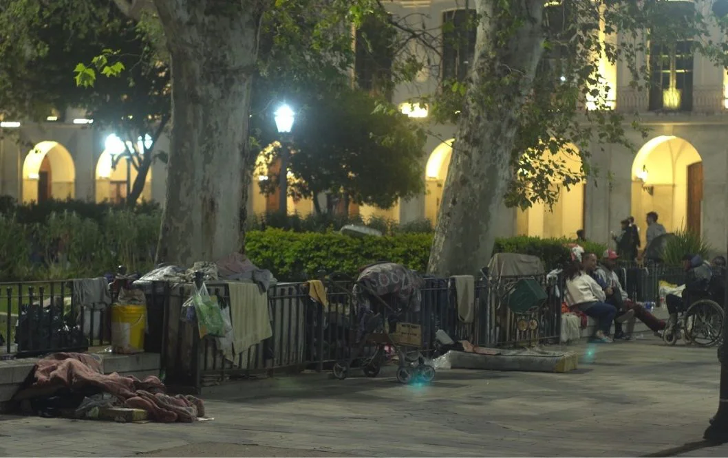 Personas en situación de calle - Plaza San Martín