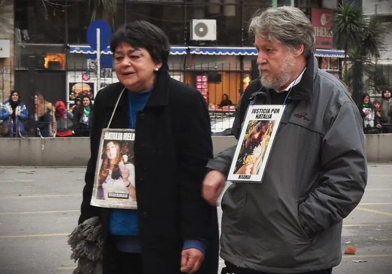 Laura Calampuca y Gustavo Melmann, padres de Natalia Melmann (Anred)
