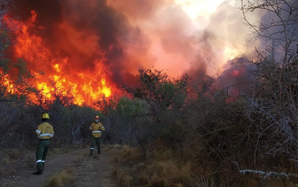 Incendio en Salsacate @BomberosMC