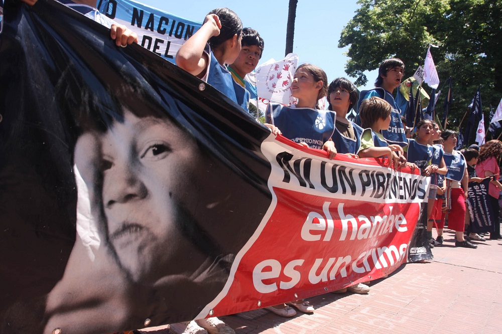 manifestación contra la baja de edad de imputabilidad